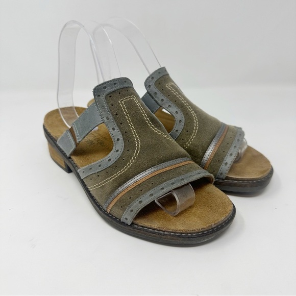 Noat Nifty Suede and Leather Sandals - Picture 1 of 8